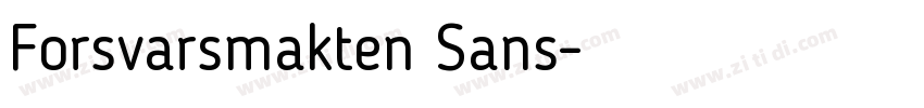 Forsvarsmakten Sans字体转换
